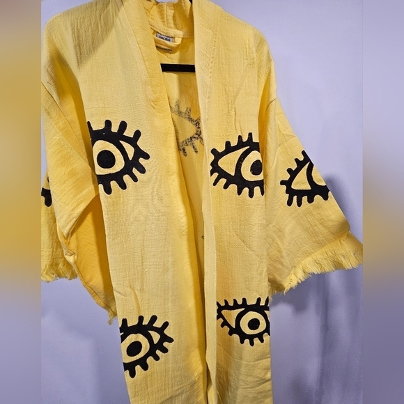 The Prena - 100% Turkish cotton - yellow with black eyes - Picture 4 of 6